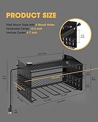 WellMall Power Tool Charging Station - 3 Layer Wall