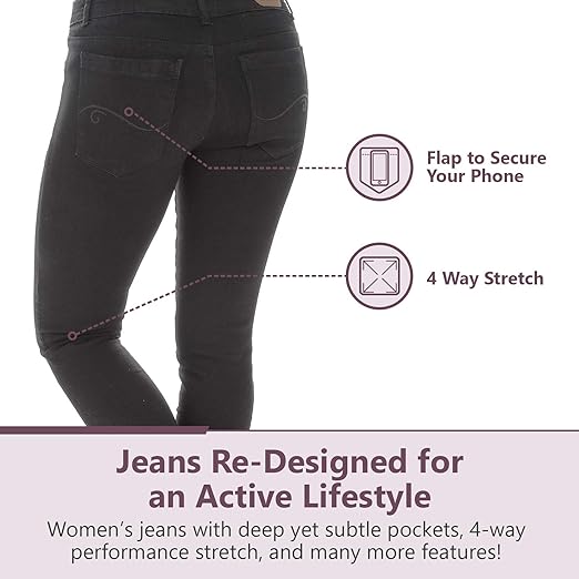 women's jeans with deep pockets
