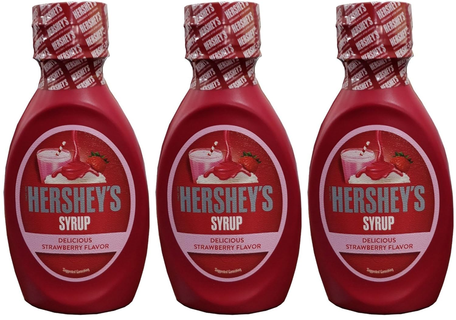 Hershey's Delicious Strawberry Flavour Syrup, 200g Pack of 3 Amazon