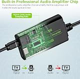 LiNKFOR 192kHz DAC Optical Toslink to RCA Digital to Analog Converter 2.1m Cable view 3