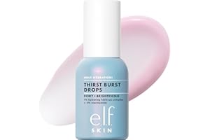 e.l.f. SKIN Holy Hydration! Thirst Burst Drops, Serum For A Radiant Complexion Instantly & Over Time, Made With Hyaluronic Ac