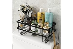 Godboat Over The Toilet Storage, Bathroom Organizer Shelves, Multifunctional Toilet Rack,No Drilling Space Saver with Wall Mo