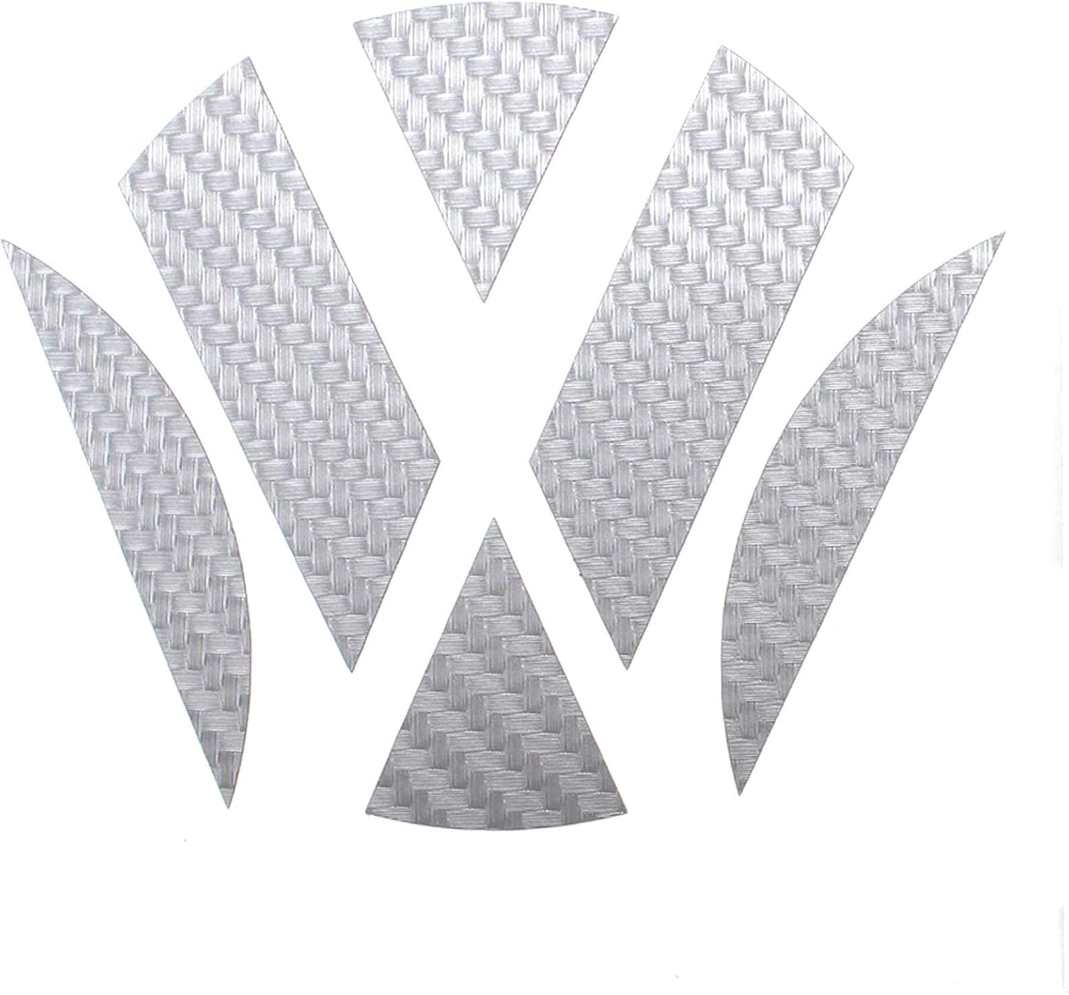Self-adhesive inlays for the vehicle emblem car sticker deco film for front and rear K006, K006 Carbon Anthracite, klein