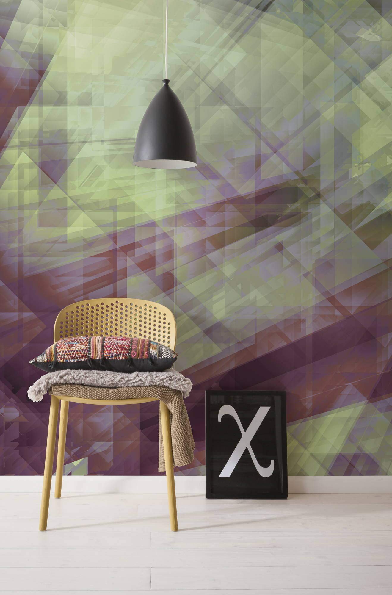 Komar 6020A-VD2 Vlies Fototapete Refraction, 200 x 250 cm (Breite x Höhe), Tapete, Schlafzimmer, Wohnzimmer, Flur, Design, Dekoration, Wanddeko Non-Woven Photo Wallpaper, Colourful