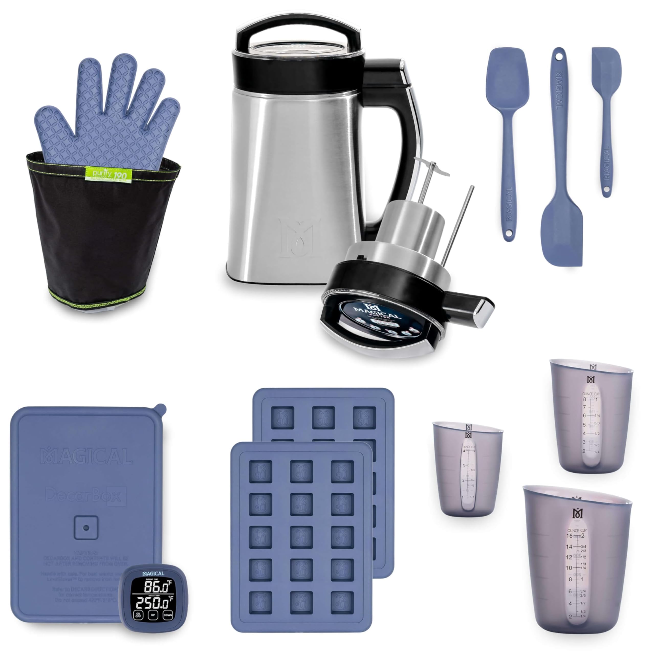 Photo 1 of Magical Butter MB2E Pro Bundle – Infuser Machine with DecarBox, 8 mL Gummy Mold, Measuring Cups & Spatulas for Complete Infusion & Candy Making