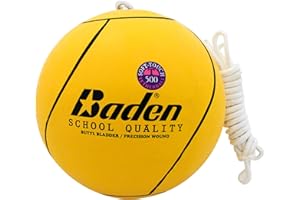 Baden School Quality Tetherball Set - Soft-Touch Tetherball Ball and Rope