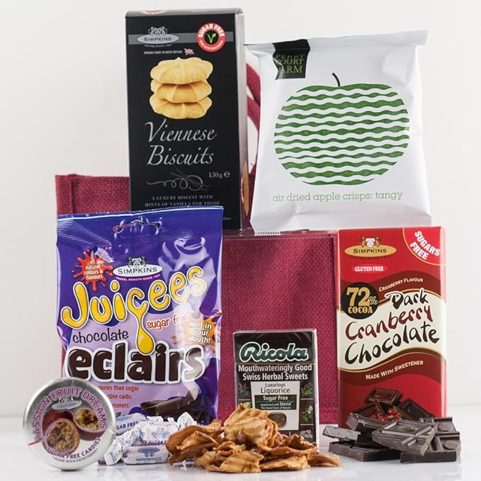 Menu Di Natale Per Diabetici.Natures Hampers Cesto Regalo Di Lusso Per Diabetici Diabetico E Vegetariano Delizie Snack Set Regalo
