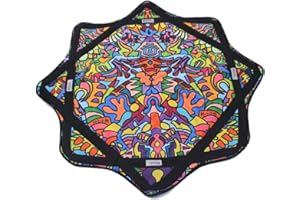 Mougee - Classic Flow Star - Artist Series - Misi501 Design Collection - for Beginners & Advanced - Fun & Challenging - Double Stitched Flow Toy Durable - 27” Diameter - Random Puzzle