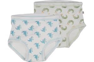 ZOOCCHINI My First Pair of Underwear™ 2-Pack Absorbent Organic Cotton Potty Training Pant Set, 2T-3T, Alligator & Shark