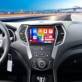 [4G+64G] Android Car Radio for Hyundai Santa Fe IX45 2013-2018 | Carplay Android Auto 9 Inch Touch Screen Bluetooth FM RDS 32EQ/WiFi/GPS Navigation/AI DSP/SWC+AHD Backup Camera