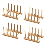 Oyydecor Bamboo Dish Drying Rack for Kitchen