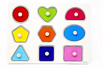 ZapDiaries Wooden Educational Puzzle for Childrens Brain Development and Growth (for 1+ Years) (Shapes)