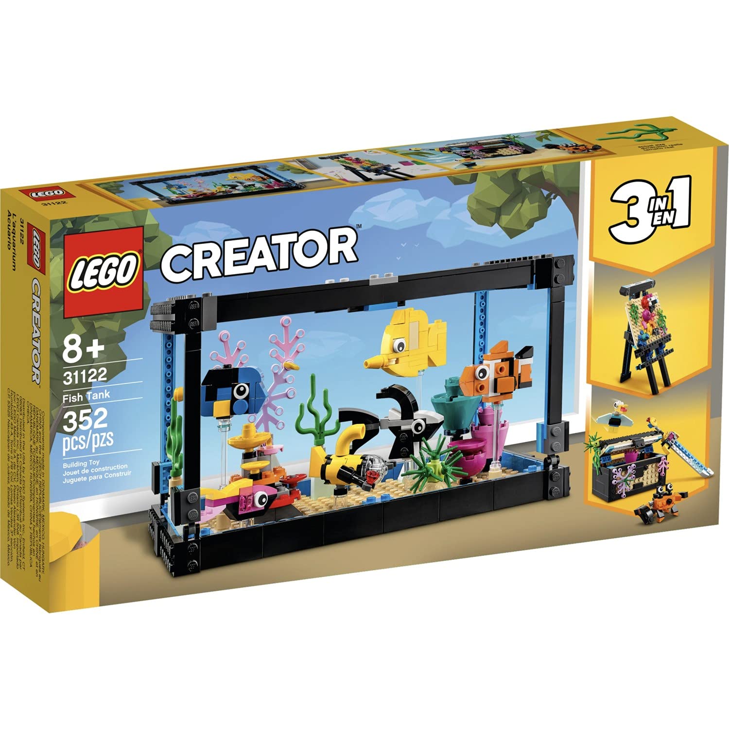 LEGO Creator Fish Tank (31122) Brickheadz Pets Goldfish (40442) Exclusive Set