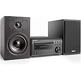 Denon System with Bluetooth FM/AM Tuner CD Player Black (DM41SBK)
