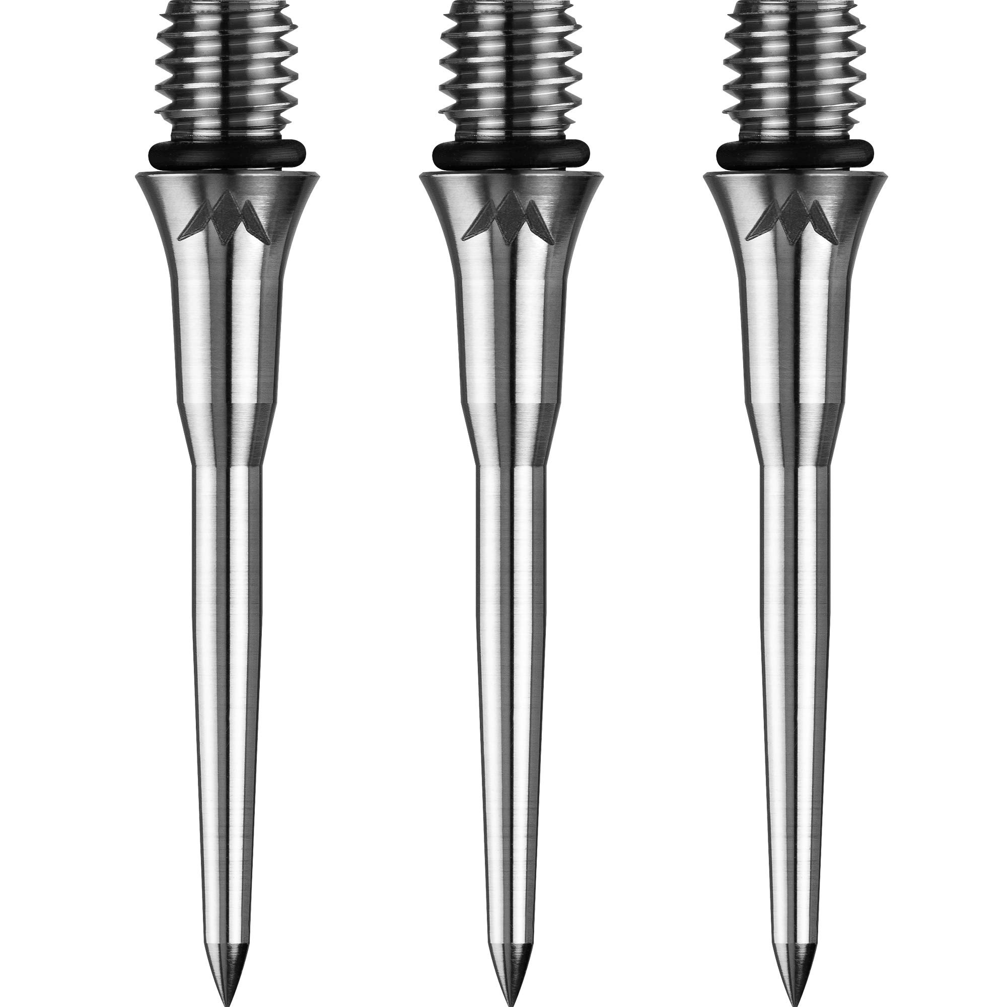 Mission Titan Pro Titanium Conversion Dart Points - Soft to Steel (Silver - Smooth, 26mm)
