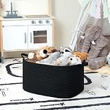 TIMEYARD Large Laundry Basket 65L Rope Storage Black 55x38x30 cm view 4