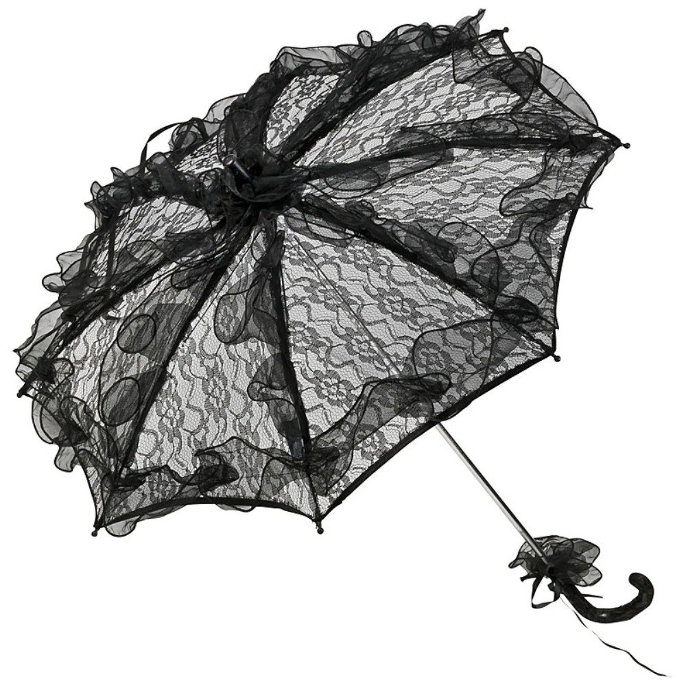 VON LILIENFELD Umbrella Bridal Wedding Lace Women Madeleine Black