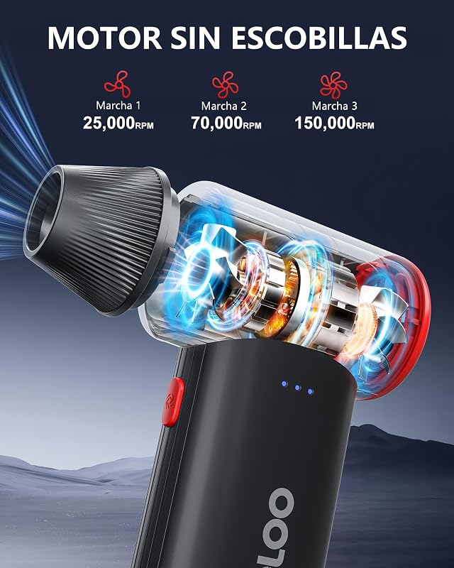 F3 Soprador de Pó Elétrico 150000 RPM Ar Comprimido