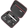 RLSOCO Hard Case for Wahl Clipper Stainless Steel Lithium Ion Plus Beard Trimmer Hair Clippers Shavers 9818 and Wahl Stainless Steel Lithium Ion 2.0+ Slate Beard Trimmer for Men
