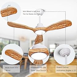Ceiling Fans with Lights and Remote,42 Inch Unique