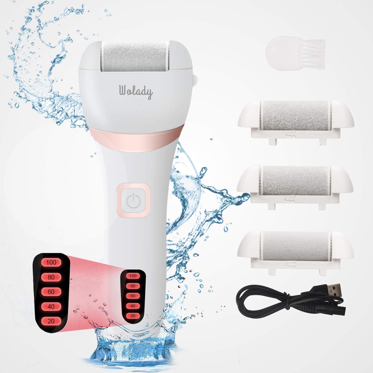 Electric Feet Callus Remover USB Rechargeable Wolady Professional