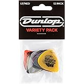 Dunlop Pick Variety Pack, Assorted, Light/Medium, 12/Player's Pack