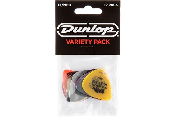 Jim Dunlop PVP101 Guitar Pick Variety Pack - Light / Medium - 12 Pack