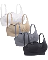 Soutien-gorge D'allaitement Sans Armature - Maternité Prénatal Et Postnatal - Microfibre Douce, Clips Faciles Une Main