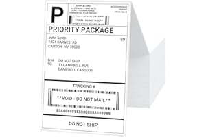 Jiose Direct Thermal Labels 500 pcs Labels Commercial Grade Fanfold Perforated 4x6 Label Paper for Small Business Shipping Package