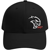 Dodge SRT Hellcat Redeye Logo Embroidered Heavy Canvas Garment Twill Dad Hat Black