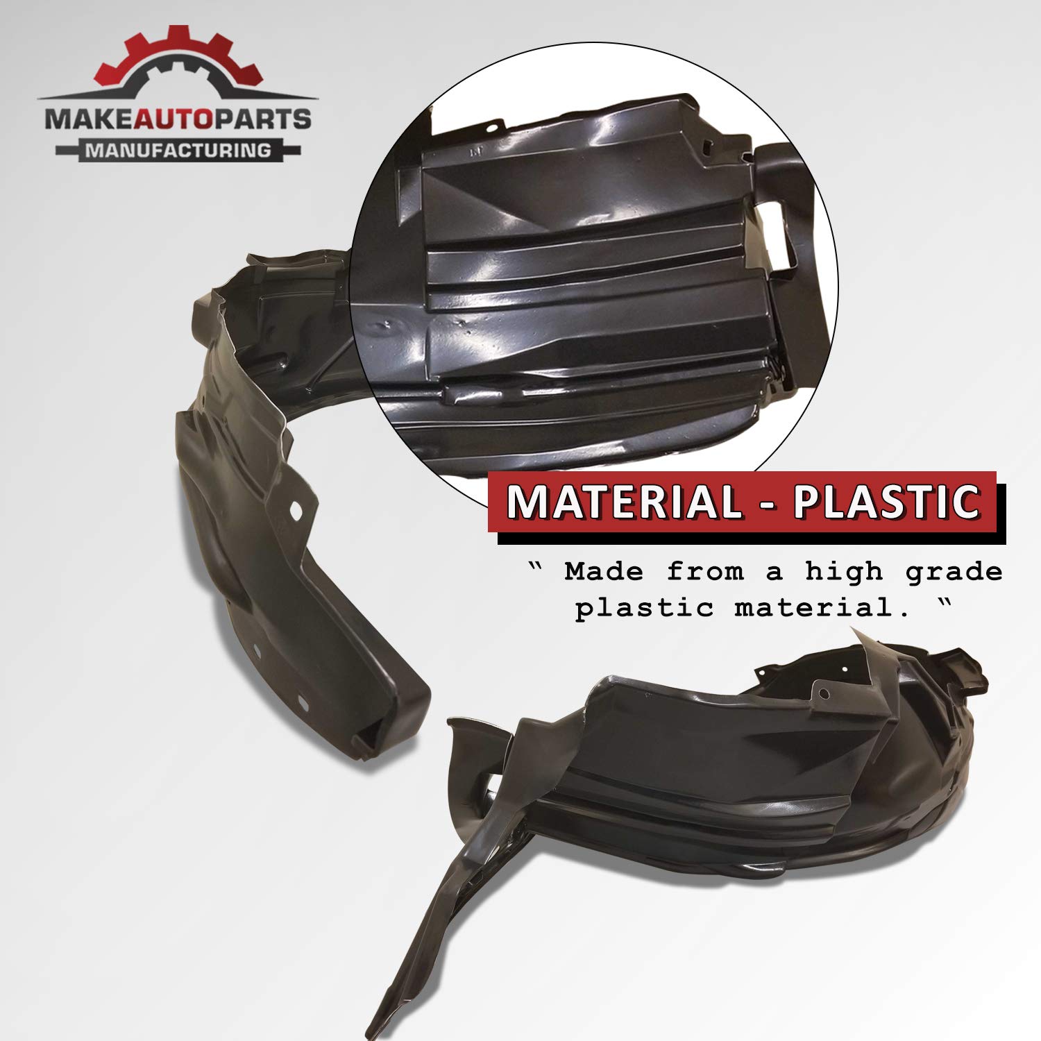 Make Auto Parts Manufacturing Front Left Side Plastic Fender Liner 