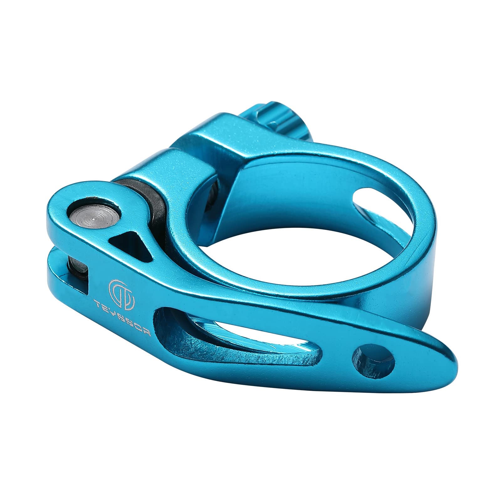 Teyssor Bike Seat Post Clamp Aluminium Alloy Bicycle Quick Release SeatPost Collar 31,8mm 34,9mm Cycling Accessory for Mountain Bike Road Bike