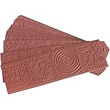 Sax Pattern Imprinting Mats, 2-1/8 x 6-7/8 Inches, Set of 12, Red, Red - 404865