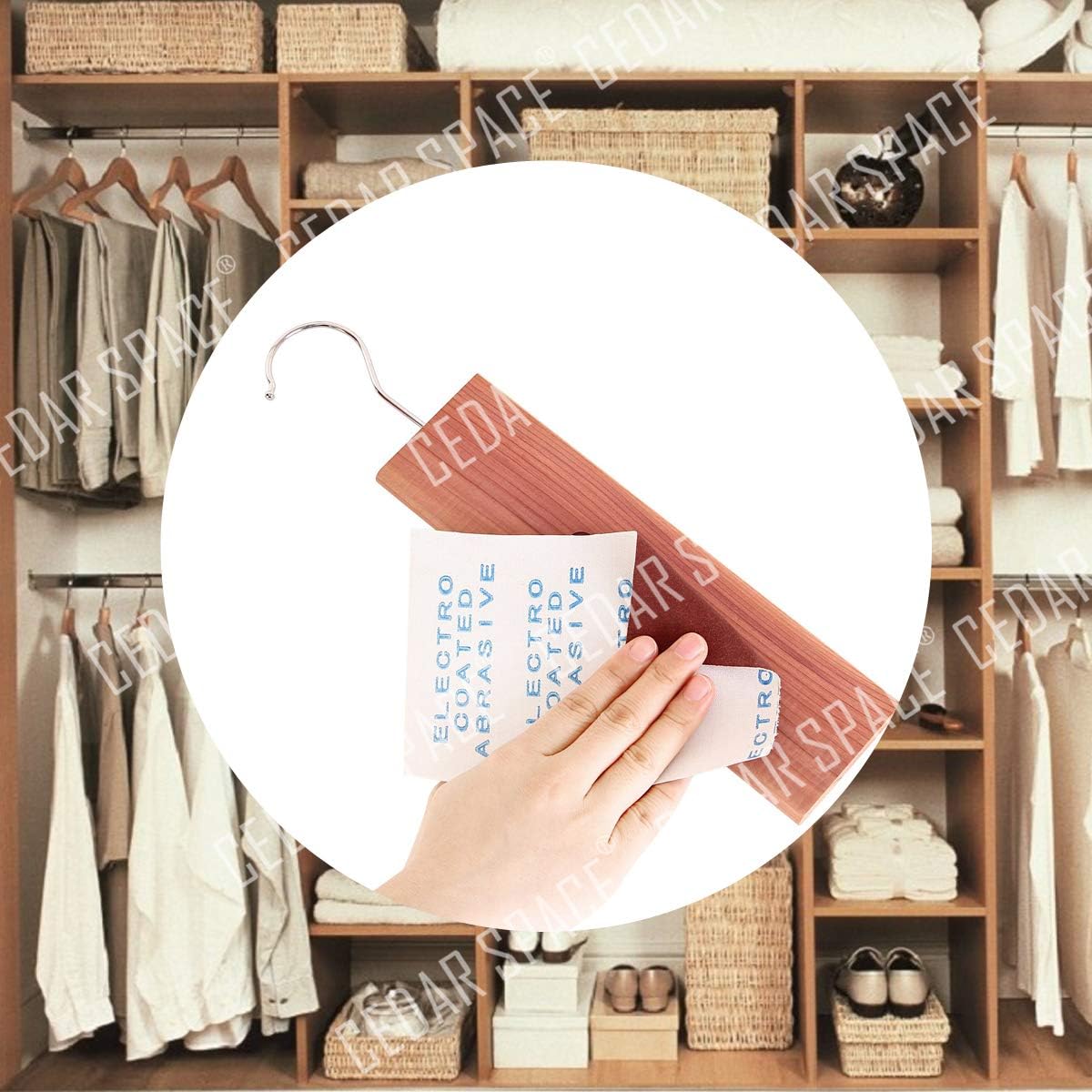 Cedar Space Cedarwood Moth Repellent Cedar Rings For Hangers 100