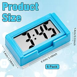 Frienda 6 Pieces Mini Digital Clock Small Digital