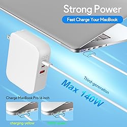Mac Book Pro Charger, 160W 3-Port GaN Wall Charger