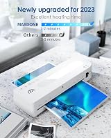MAXDONE Laminator A4 Cold/Hot Dual Mode 50 Pouches 90s Warm Up 320mm/min view 2