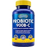 Nutrition Essentials Probiotics for Women and Men - with Lactase Enzyme and Prebiotic Fiber for Digestive Health - 80 Percent + More Potent Supplement for Gut Health Support - Vegan Formula