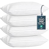 Utopia Bedding Bed Pillows Queen Size Set of 4 (White), Premium Soft Hotel Pillows, Original Down Alternative Filling, Pillow for Sleeping, Cooling Pillow for Back, Stomach and Side Sleeper