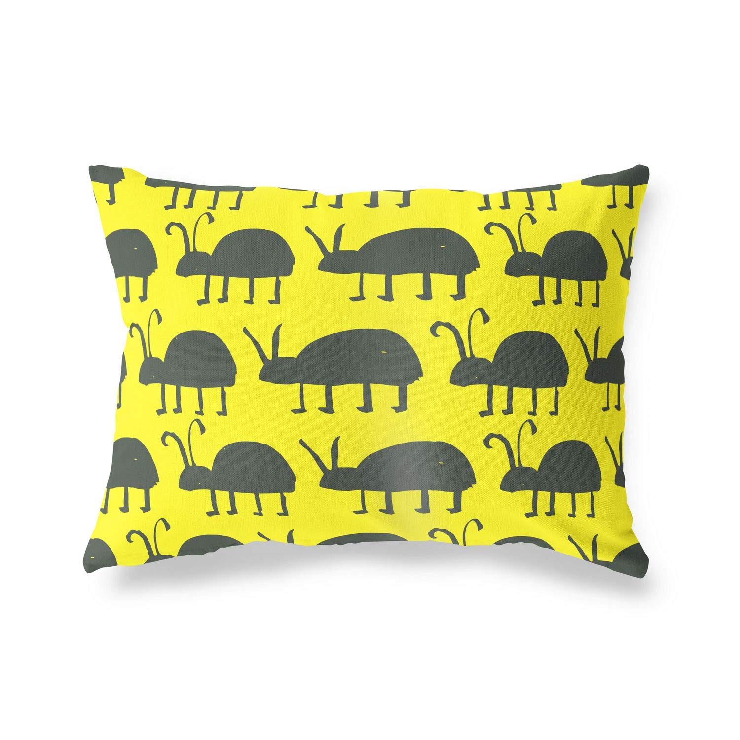 BonaMaison Decorative Cushion Cover, Neon Yellow-Fume Throw Pillow Covers, Home Decorative Pillowcases for Livingroom, Sofa, Bedroom, Size: 45X60 Cm - Designed and Manufactured in Turkey