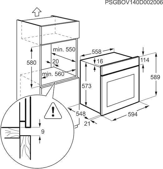 Zanussi Zoa35676xk Side Opening Single Fan Oven With