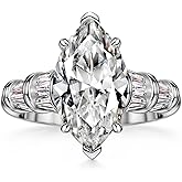 Michooyel 6ct Marquise Engagement Ring Cubic Zirconia Wedding Promise Ring 925 Sterling Silver Wedding Band For Women