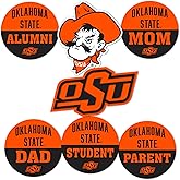 Desert Cactus Oklahoma State University Sticker OSU Cowboys Vinyl Decals Laptop Water Bottle Car Scrapbook (Round Family)