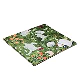 Alfombrilla de mouse cuadrada de 10 x 12 pulgadas con diseño de árbol de gato con diseño de árbol de gato, cómoda alfombrilla de mouse con borde cosido, alfombrilla de mouse pequeña, accesorios de