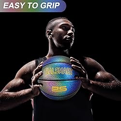 BALSMART Purple Leather Outdoor Basketball Size 7