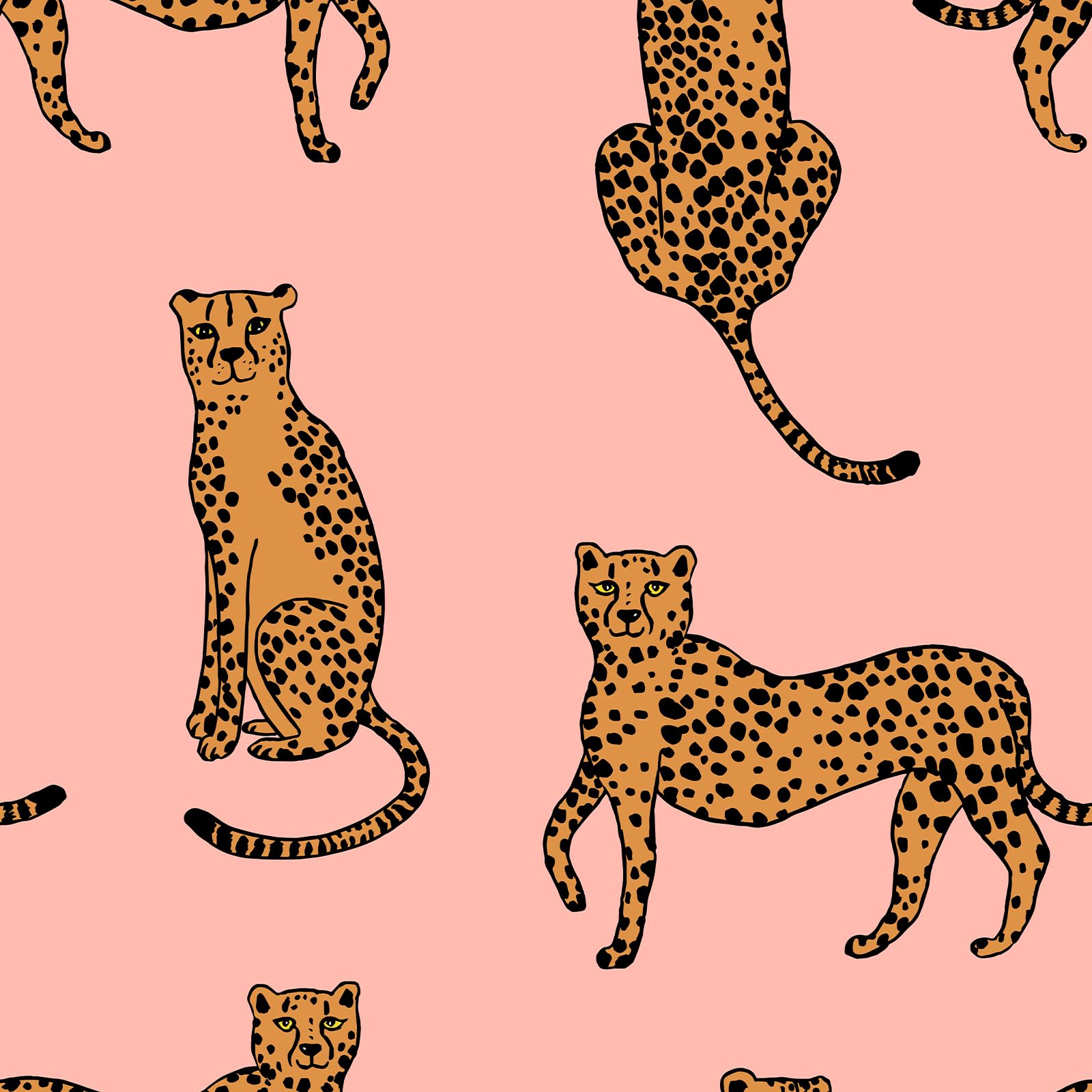 VEELIKE Pink Leopard Wallpaper Peel and Stick Exotic Cheetah Wallpaper for Bedroom Bathroom Nursery 44.5 cm x 300 cm Pink Animal Wall Paper Patterned Contact Paper for Accent Wall Removable