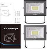 Linke 60W LED Floodlight Kit 5200LM IP66 Daylight 6500K 2 Pack view 9