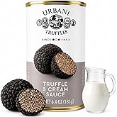 Cream &amp; Black Truffle Sauce 6.4oz, Italian for Pasta, Pizza, Meat &amp; Fish | Urbani Truffles - Versatile &amp; Easy to Use - Authentic, GMO-Free, All-Natural, No Artificial Ingredients