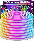 AILBTON 200FT Led Neon Rope Lights Control with
