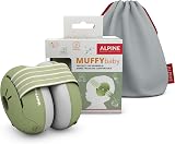 Alpine Muffy Baby Ear Defender 12-36 Months CE UKCA Green